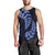 Blue New Zealand Paisley Silver Fern Men Tank Top Aotearoa Maori LT14 - Polynesian Pride