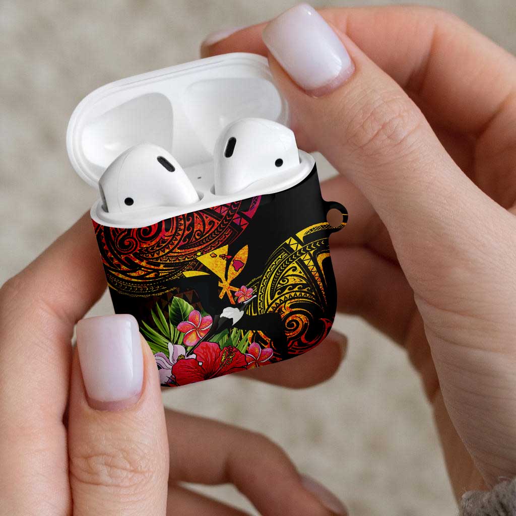 Hawaii Iwa Bird AirPods Case Great Frigatebird Kanaka Tropical Hippie Style - Polynesian Pride