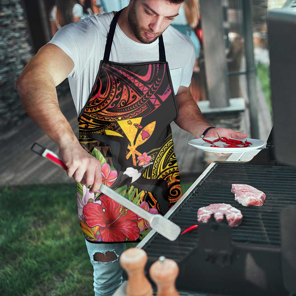 Hawaii Iwa Bird Apron Great Frigatebird Kanaka Tropical Hippie Style - Polynesian Pride