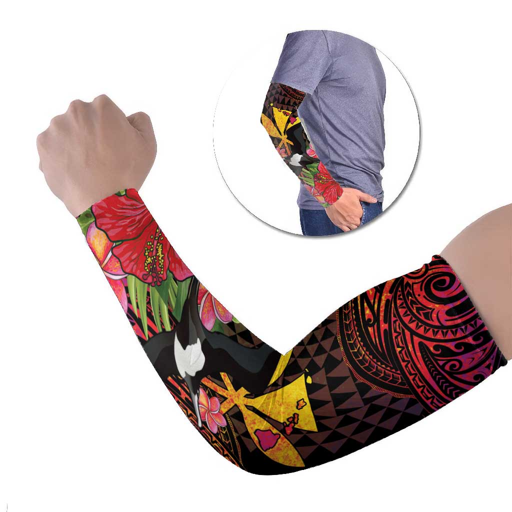 Hawaii Iwa Bird Arm Sleeves Great Frigatebird Kanaka Tropical Hippie Style - Polynesian Pride