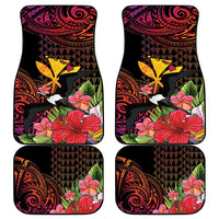 Hawaii Iwa Bird Car Mats Great Frigatebird Kanaka Tropical Hippie Style - Polynesian Pride