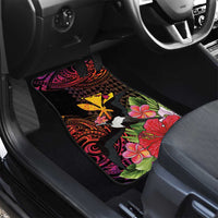Hawaii Iwa Bird Car Mats Great Frigatebird Kanaka Tropical Hippie Style - Polynesian Pride