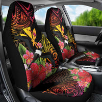 Hawaii Iwa Bird Car Seat Cover Great Frigatebird Kanaka Tropical Hippie Style - Polynesian Pride