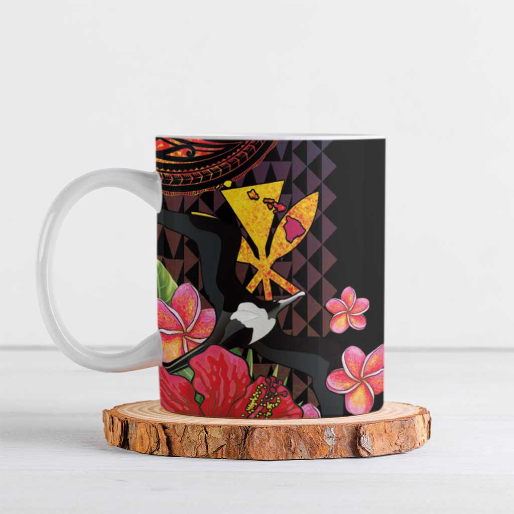 Hawaii Iwa Bird Ceramic Mug Great Frigatebird Kanaka Tropical Hippie Style - Polynesian Pride
