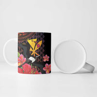 Hawaii Iwa Bird Ceramic Mug Great Frigatebird Kanaka Tropical Hippie Style - Polynesian Pride