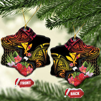 Hawaii Iwa Bird Ceramic Ornament Great Frigatebird Kanaka Tropical Hippie Style - Polynesian Pride