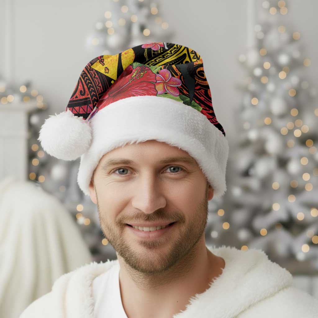 Hawaii Iwa Bird Christmas Santa Hat Great Frigatebird Kanaka Tropical Hippie Style - Polynesian Pride