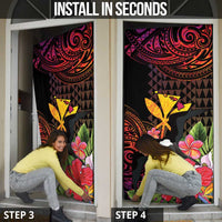 Hawaii Iwa Bird Door Cover Great Frigatebird Kanaka Tropical Hippie Style - Polynesian Pride