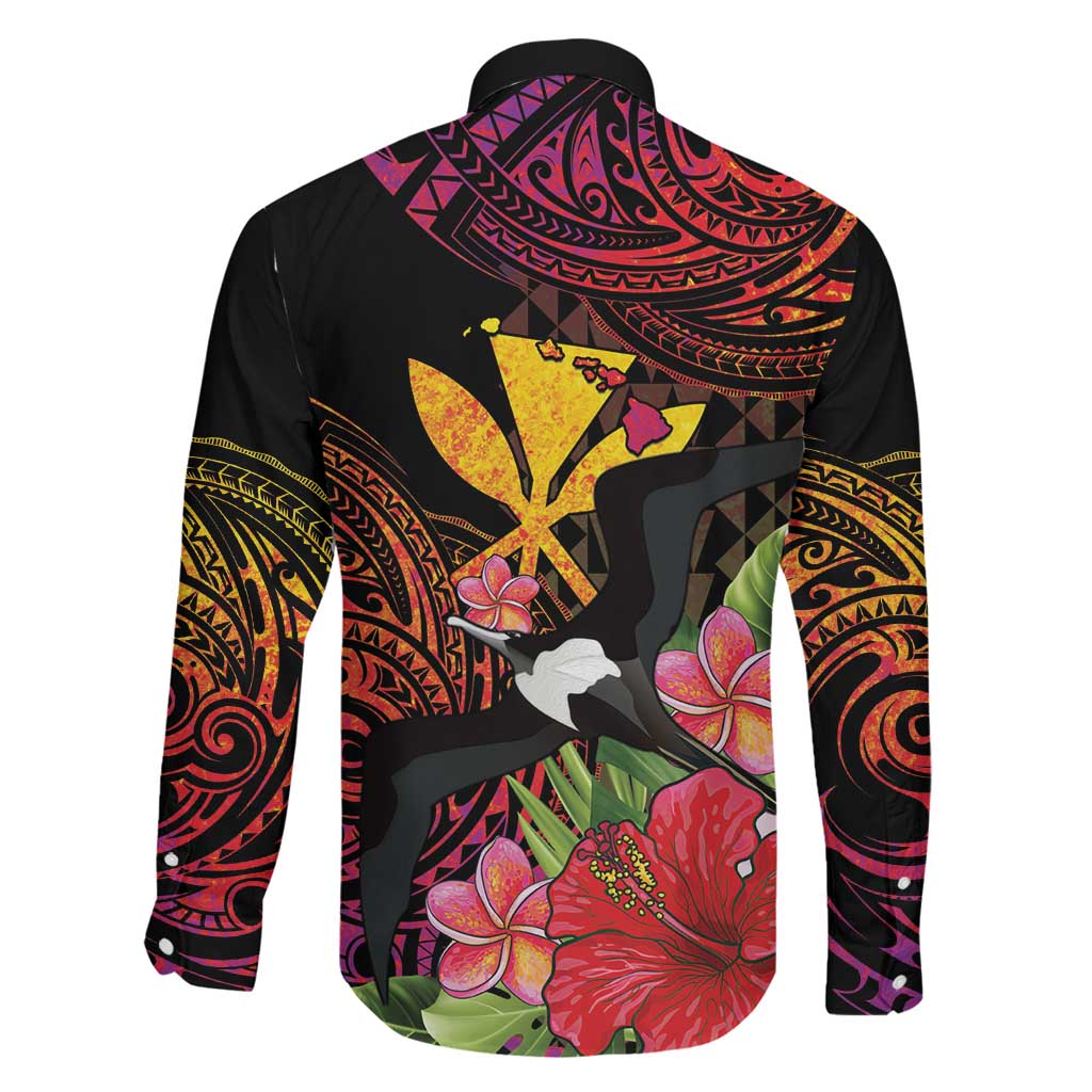 Hawaii Iwa Bird Family Matching Puletasi and Hawaiian Shirt Great Frigatebird Kanaka Tropical Hippie Style LT14 - Polynesian Pride