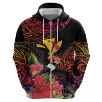 Hawaii Iwa Bird Hoodie Great Frigatebird Kanaka Tropical Hippie Style - Polynesian Pride