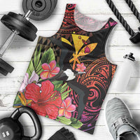 Hawaii Iwa Bird Men Tank Top Great Frigatebird Kanaka Tropical Hippie Style - Polynesian Pride