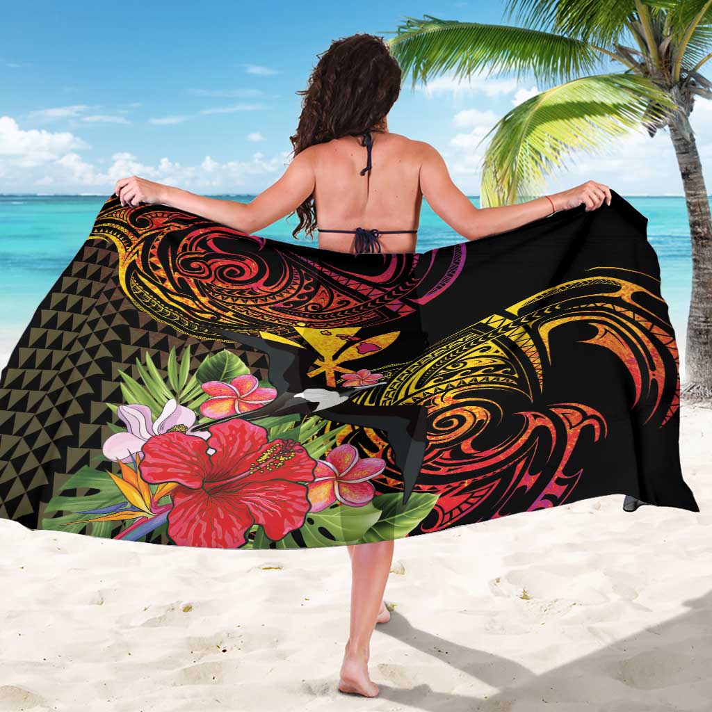 Hawaii Iwa Bird Sarong Great Frigatebird Kanaka Tropical Hippie Style - Polynesian Pride