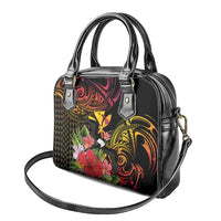 Hawaii Iwa Bird Shoulder Handbag Great Frigatebird Kanaka Tropical Hippie Style - Polynesian Pride