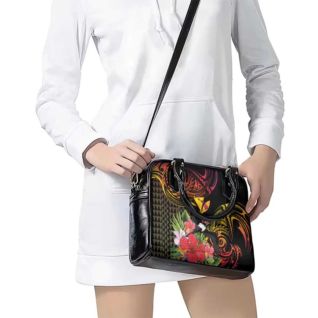 Hawaii Iwa Bird Shoulder Handbag Great Frigatebird Kanaka Tropical Hippie Style - Polynesian Pride