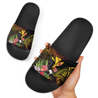Hawaii Iwa Bird Slide Sandals Great Frigatebird Kanaka Tropical Hippie Style - Polynesian Pride