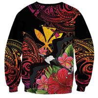 Hawaii Iwa Bird Sweatshirt Great Frigatebird Kanaka Tropical Hippie Style - Polynesian Pride