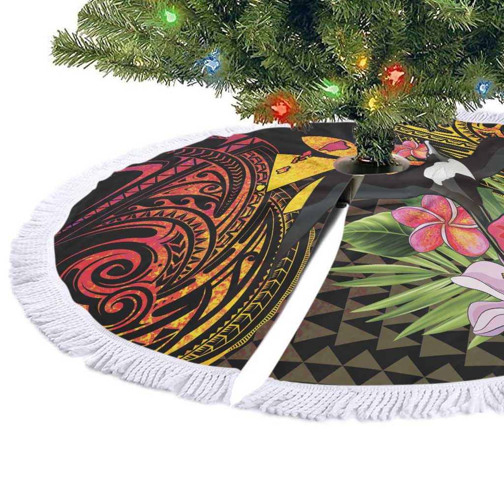 Hawaii Iwa Bird Tree Skirt Great Frigatebird Kanaka Tropical Hippie Style - Polynesian Pride