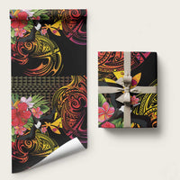 Hawaii Iwa Bird Wrapping Paper Great Frigatebird Kanaka Tropical Hippie Style - Polynesian Pride