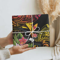 Hawaii Iwa Bird Wrapping Paper Great Frigatebird Kanaka Tropical Hippie Style - Polynesian Pride