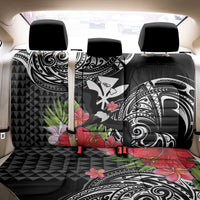 Hawaii Iwa Bird Back Car Seat Cover Great Frigatebird Kanaka Tropical Flowers - Polynesian Pride