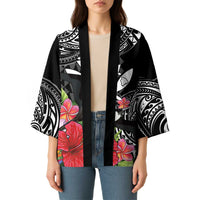 Hawaii Iwa Bird Kimono Great Frigatebird Kanaka Tropical Flowers - Polynesian Pride