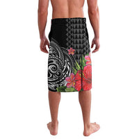 Hawaii Iwa Bird Lavalava Great Frigatebird Kanaka Tropical Flowers - Polynesian Pride
