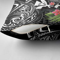 Hawaii Iwa Bird Pillow Cover Great Frigatebird Kanaka Tropical Flowers - Polynesian Pride