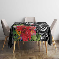 Hawaii Iwa Bird Tablecloth Great Frigatebird Kanaka Tropical Flowers - Polynesian Pride