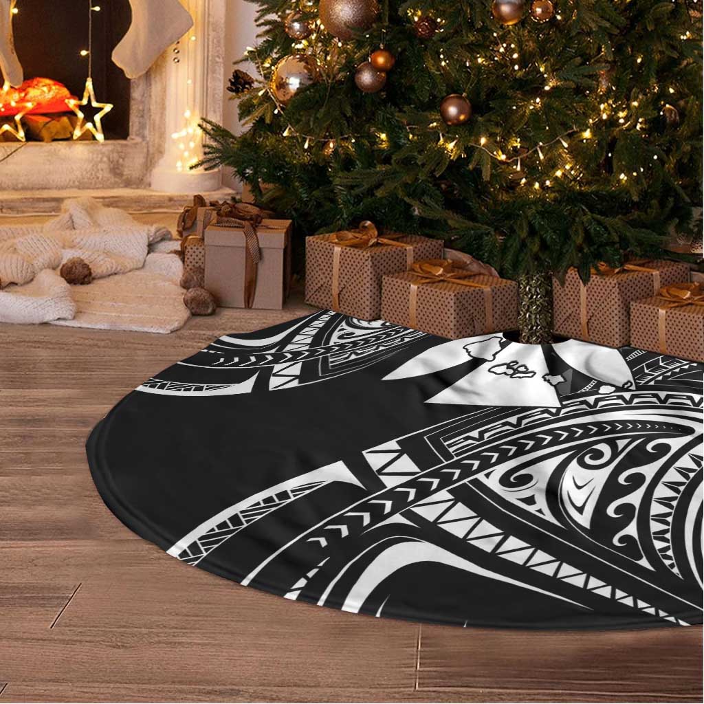 Hawaii Iwa Bird Tree Skirt Great Frigatebird Kanaka Tropical Flowers - Polynesian Pride