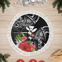 Hawaii Iwa Bird Tree Skirt Great Frigatebird Kanaka Tropical Flowers - Polynesian Pride