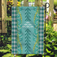 Teal Palaka Hawaii Iwa Bird Garden Flag Hawaiian Kakau Jade Vine Lei - Polynesian Pride