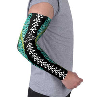 Black Palaka Hawaii Iwa Bird Arm Sleeves Hawaiian Kakau Jade Vine Lei - Polynesian Pride