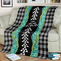 Black Palaka Hawaii Iwa Bird Blanket Hawaiian Kakau Jade Vine Lei - Polynesian Pride
