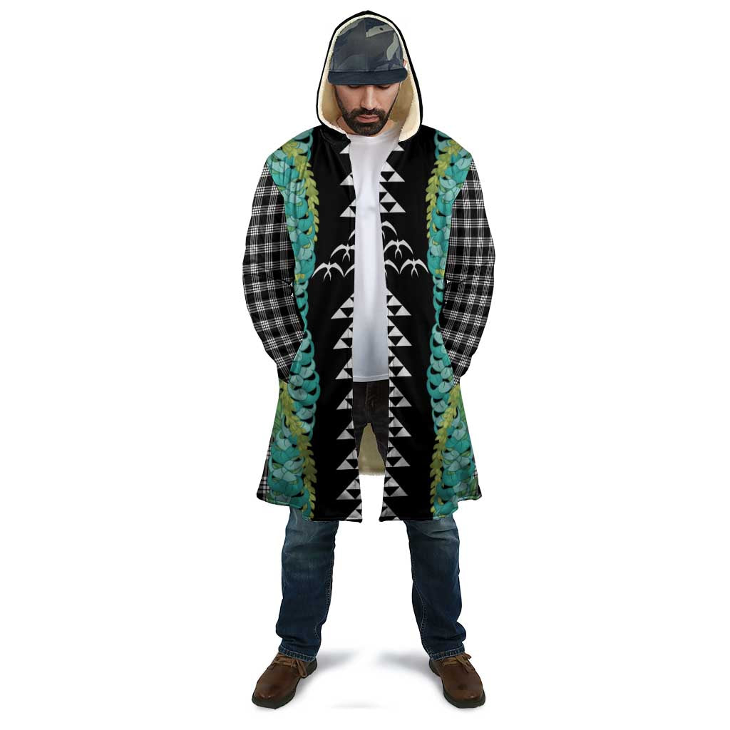 Black Palaka Hawaii Iwa Bird Cloak Hawaiian Kakau Jade Vine Lei - Polynesian Pride