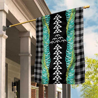 Black Palaka Hawaii Iwa Bird Garden Flag Hawaiian Kakau Jade Vine Lei - Polynesian Pride
