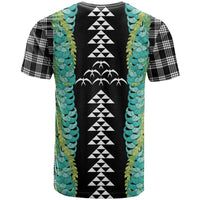 Black Palaka Hawaii Iwa Bird T Shirt Hawaiian Kakau Jade Vine Lei - Polynesian Pride