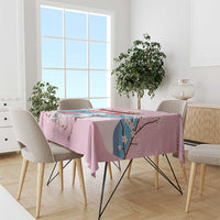 Japanese Torii Gate Cranes Personalised Tablecloth Fuji Mount Sakura Seigaiha Pattern LT14 - Polynesian Pride