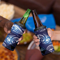 Matariki New Zealand 4 in 1 Can Cooler Tumbler NZ Niho Taniwha Maori New Year Blue Galaxy LT14 - Polynesian Pride