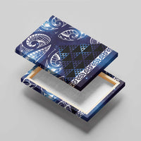 Matariki New Zealand Canvas Wall Art NZ Niho Taniwha Maori New Year Blue Galaxy