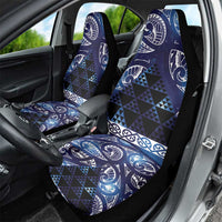 Matariki New Zealand Car Seat Cover NZ Niho Taniwha Maori New Year Blue Galaxy LT14 - Polynesian Pride