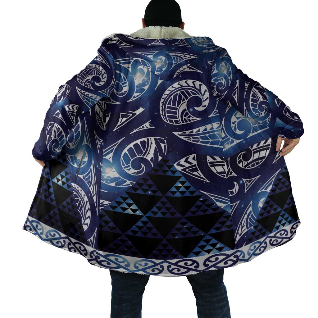 Matariki New Zealand Cloak NZ Niho Taniwha Maori New Year Blue Galaxy LT14 - Polynesian Pride