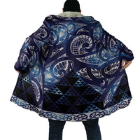 Matariki New Zealand Cloak NZ Niho Taniwha Maori New Year Blue Galaxy LT14 - Polynesian Pride