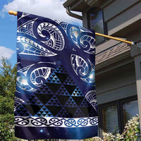 Matariki New Zealand Garden Flag NZ Niho Taniwha Maori New Year Blue Galaxy