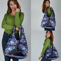 Matariki New Zealand Grocery Bag NZ Niho Taniwha Maori New Year Blue Galaxy