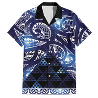 Matariki New Zealand Hawaiian Shirt NZ Niho Taniwha Maori New Year Blue Galaxy LT14 Blue - Polynesian Pride