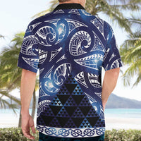 Matariki New Zealand Hawaiian Shirt NZ Niho Taniwha Maori New Year Blue Galaxy LT14 - Polynesian Pride