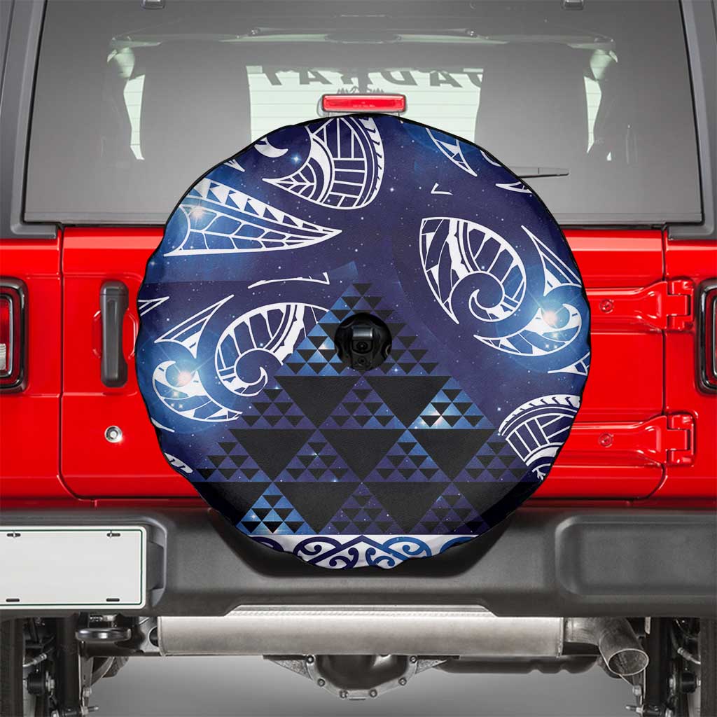 Matariki New Zealand Spare Tire Cover NZ Niho Taniwha Maori New Year Blue Galaxy LT14 - Polynesian Pride