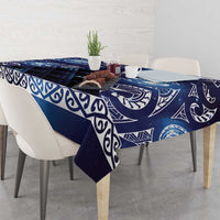 Matariki New Zealand Tablecloth NZ Niho Taniwha Maori New Year Blue Galaxy