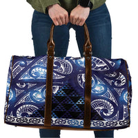 Matariki New Zealand Travel Bag NZ Niho Taniwha Maori New Year Blue Galaxy LT14 Blue - Polynesian Pride
