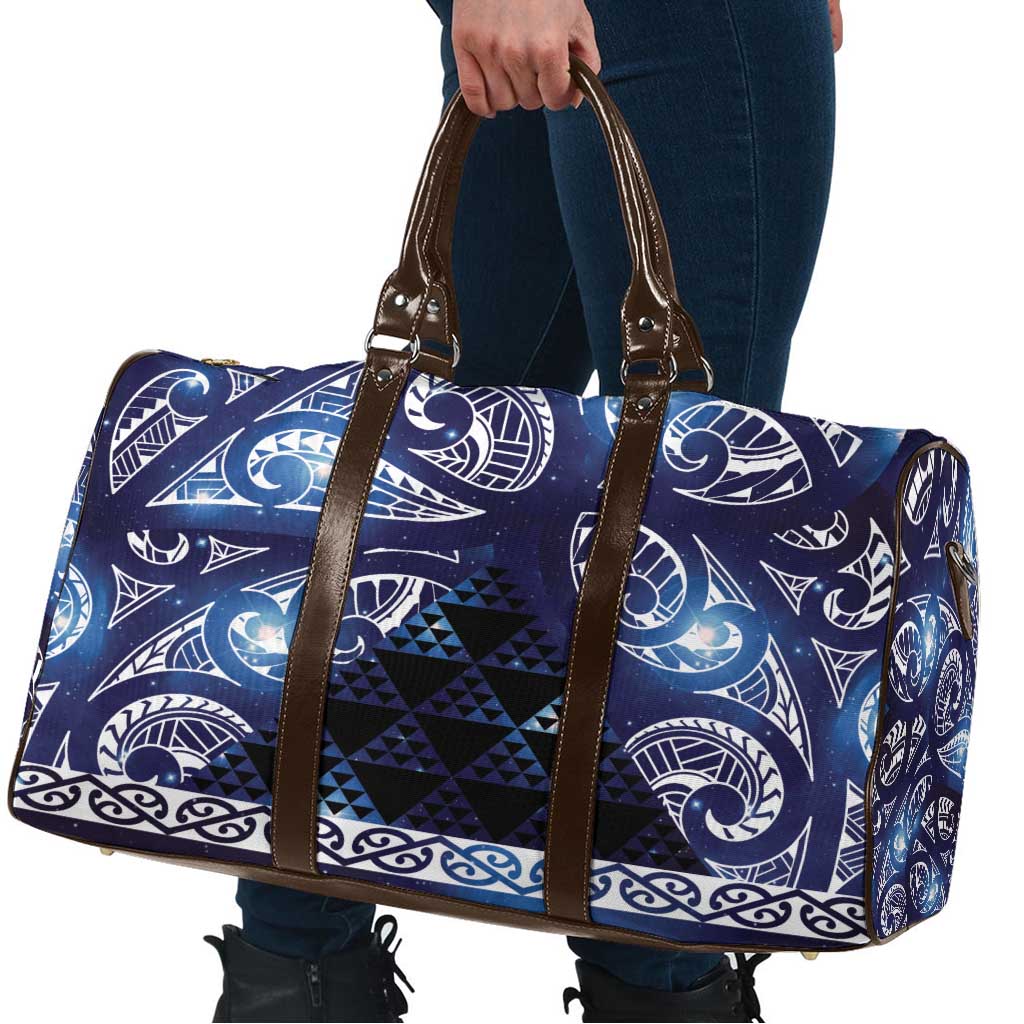 Matariki New Zealand Travel Bag NZ Niho Taniwha Maori New Year Blue Galaxy LT14 - Polynesian Pride